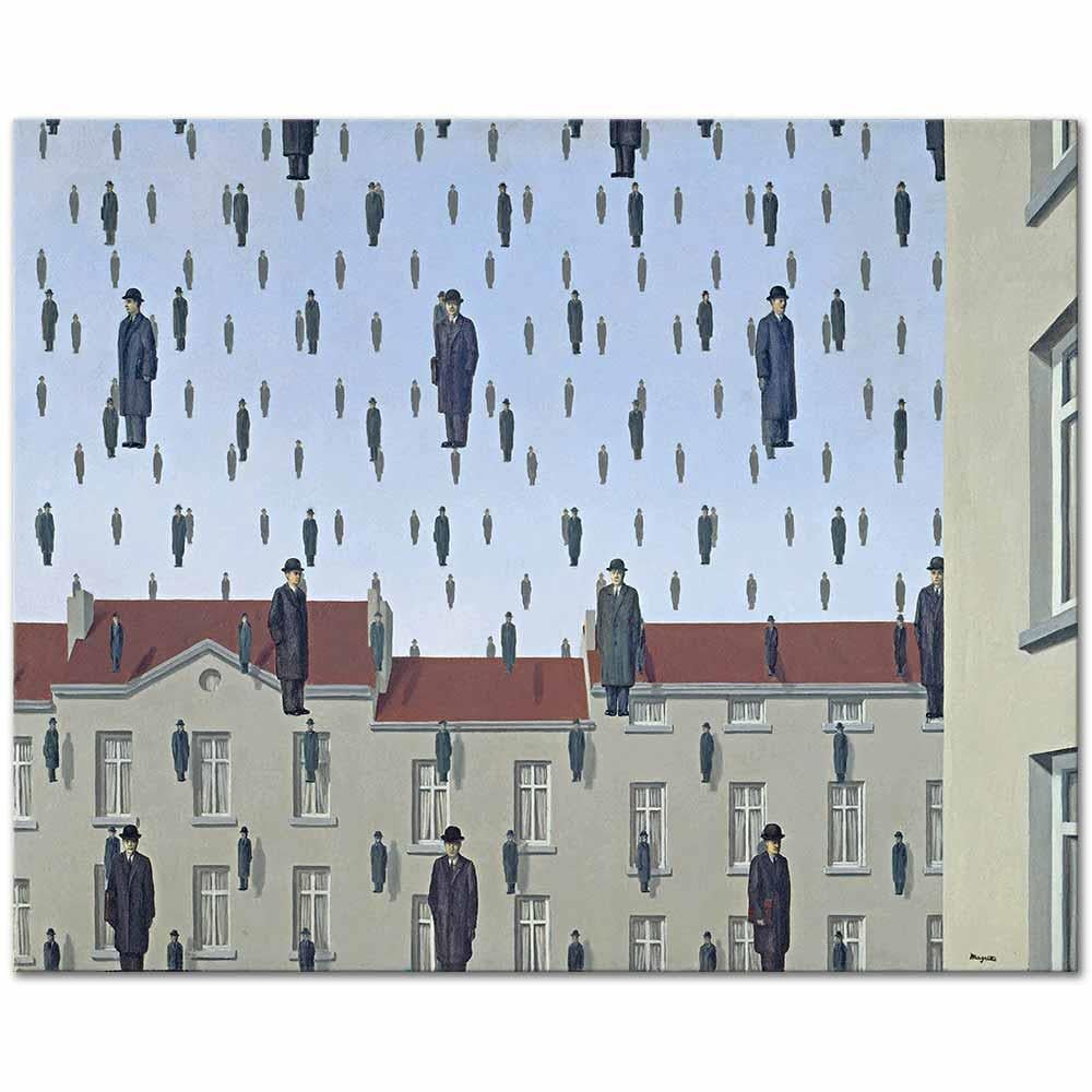 Rene Magritte Golconda Kanvas Tablo