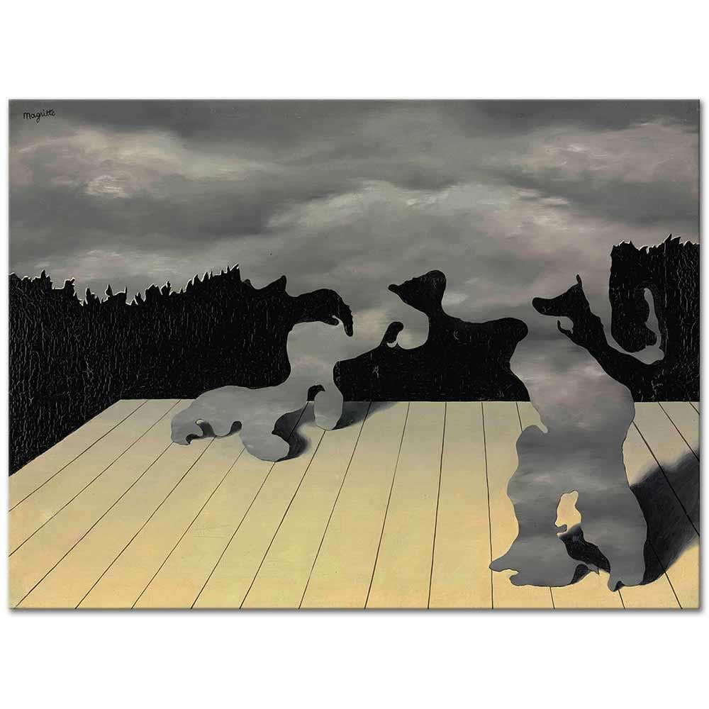 Rene Magritte Göksel Kaslar Kanvas Tablo
