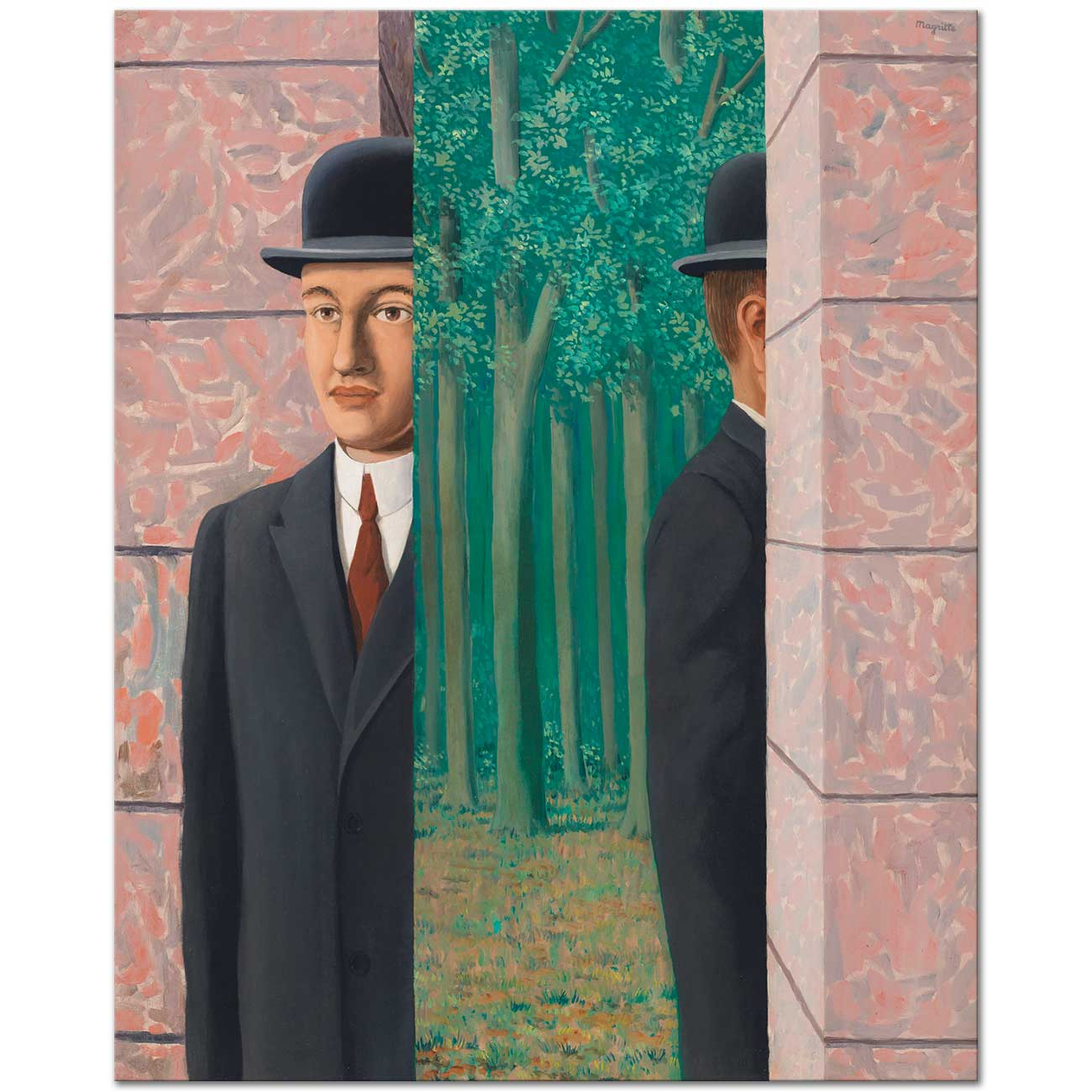 Rene Magritte Ortak Alan Kanvas Tablo