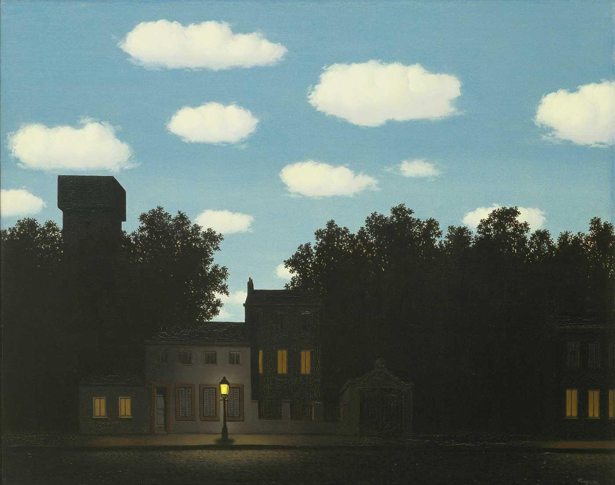 The Empire of Light II by Rene Magritte