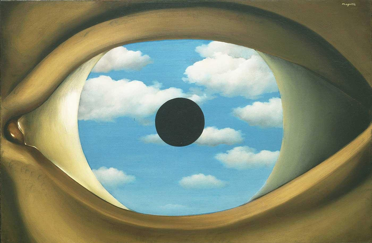 The False Mirror by Rene Magritte