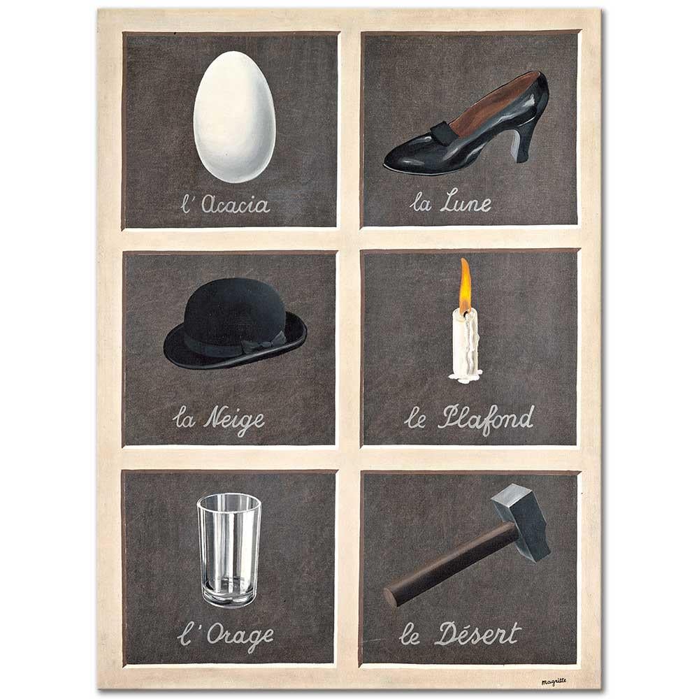 Rene Magritte Rüya Yorumu Kanvas Tablo