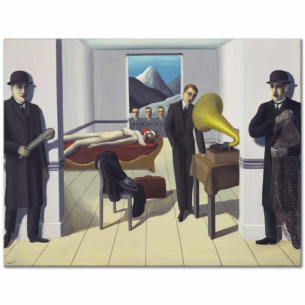 Rene Magritte Suikast Tehdidi Kanvas Tablo