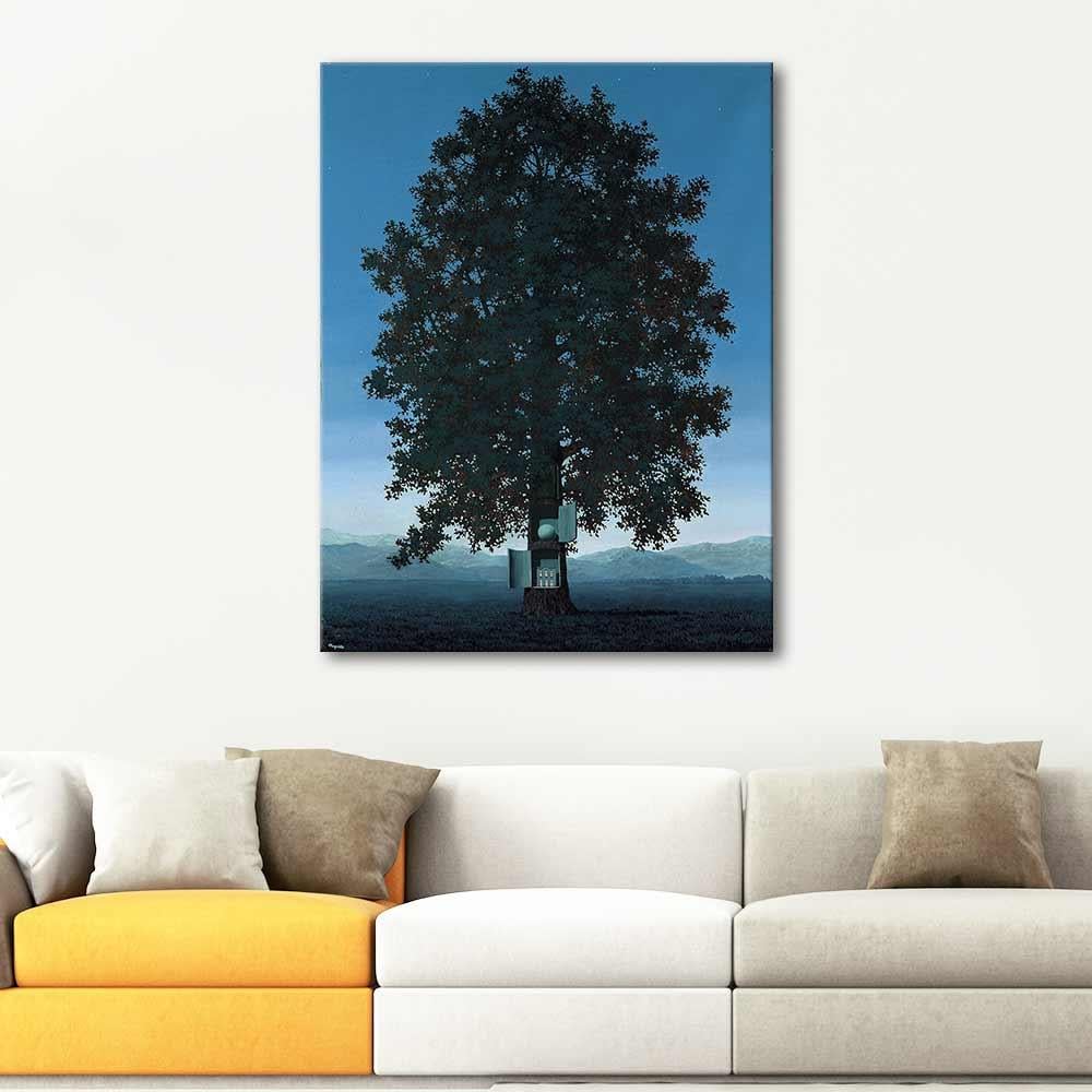Rene Magritte Kan Sesi Kanvas Tablo