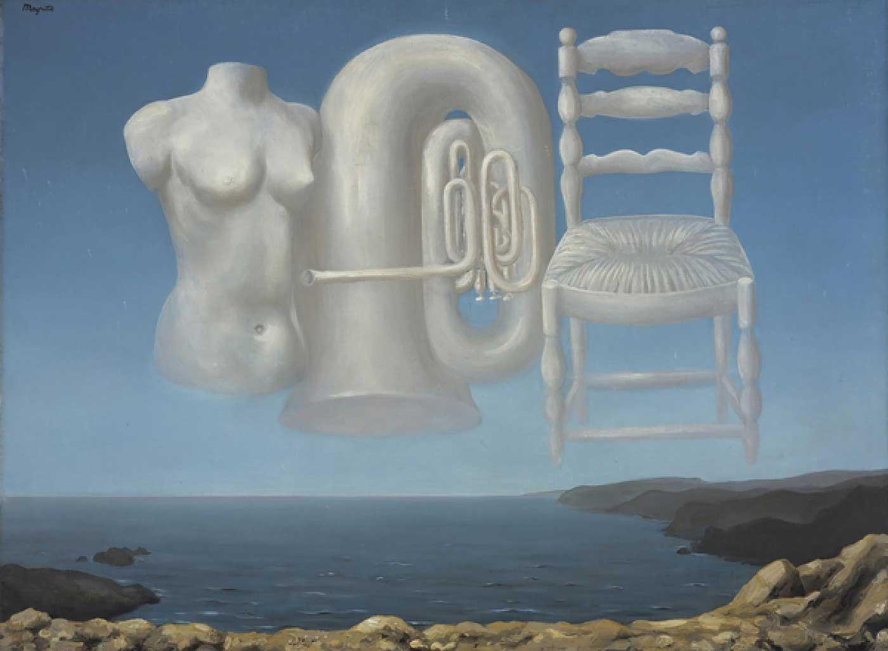 Rene Magritte Tehditkar Hava Kanvas Tablo