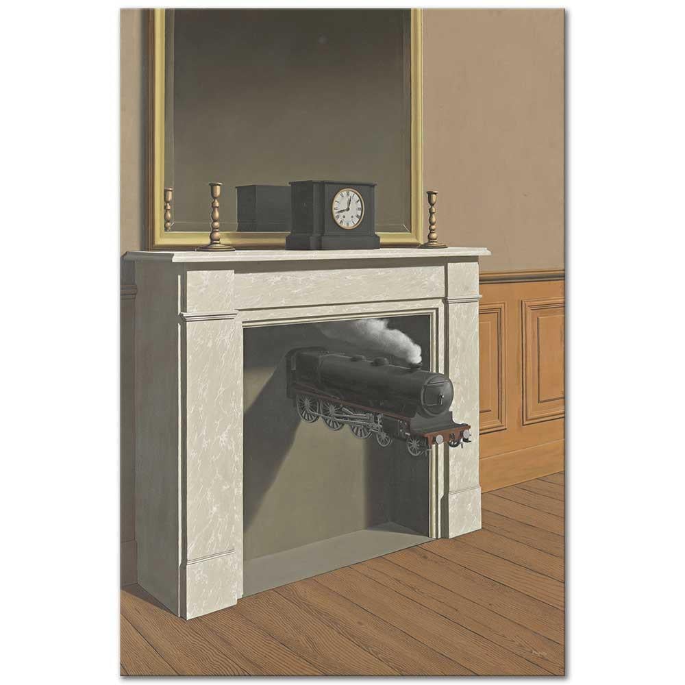 Rene Magritte Sabitlenmiş Zaman Kanvas Tablo