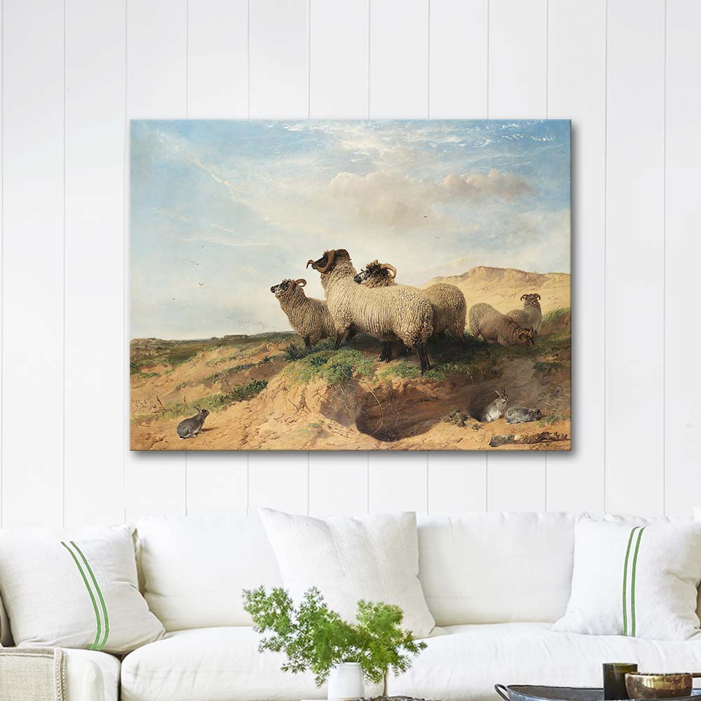 Richard Ansdell Lytham Sandhills Art Print