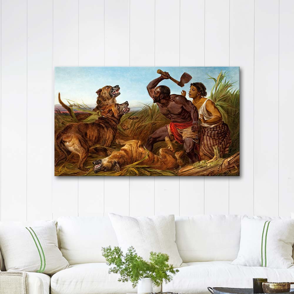 Richard Ansdell The Hunted Slaves Art Print
