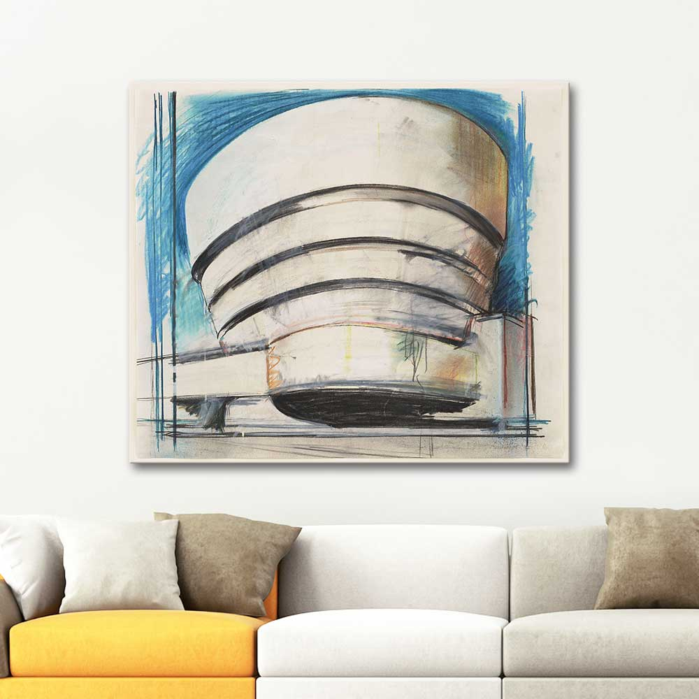 Richard Hamilton The Solomon R Guggenheim Architect's Visual Art Print