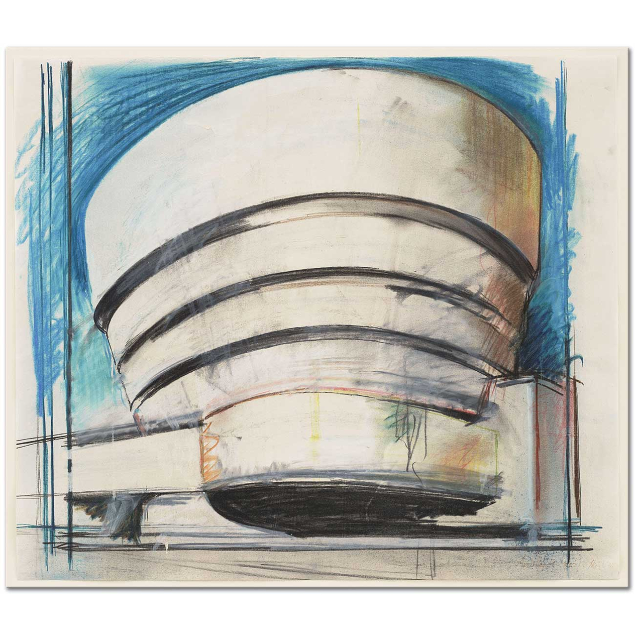 Richard Hamilton The Solomon R Guggenheim Architect's Visual Art Print