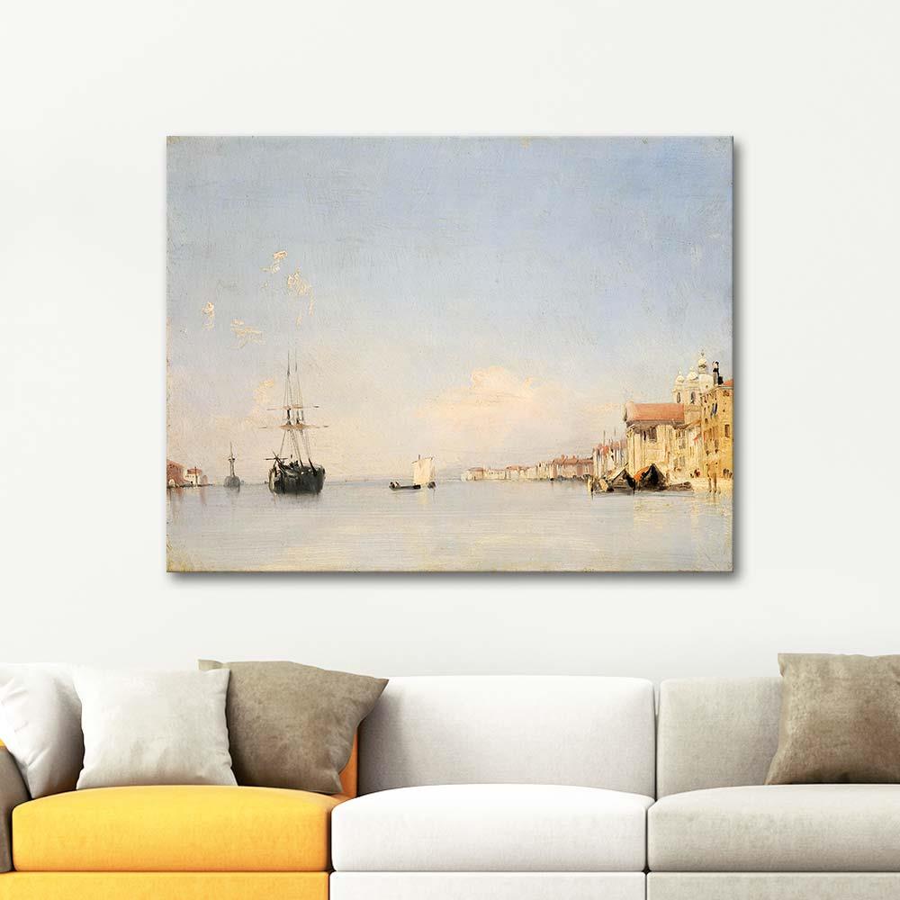Richard Parkes Bonington Giudecca Venedik Kanvas Tablo