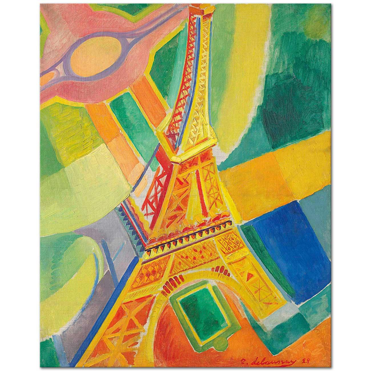 Robert Delaunay Eyfel Kulesi Kanvas Tablo