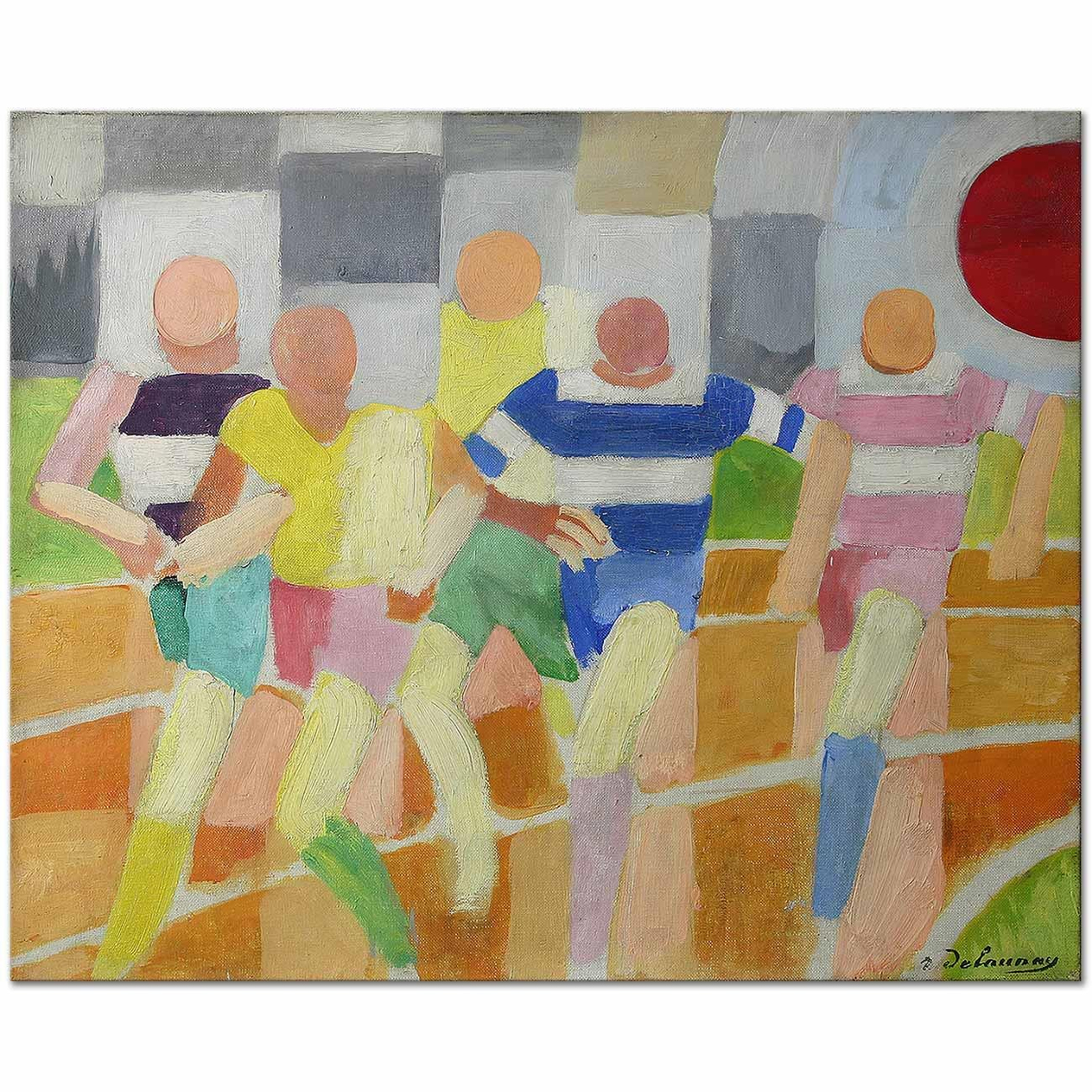 Robert Delaunay Runners Art Print