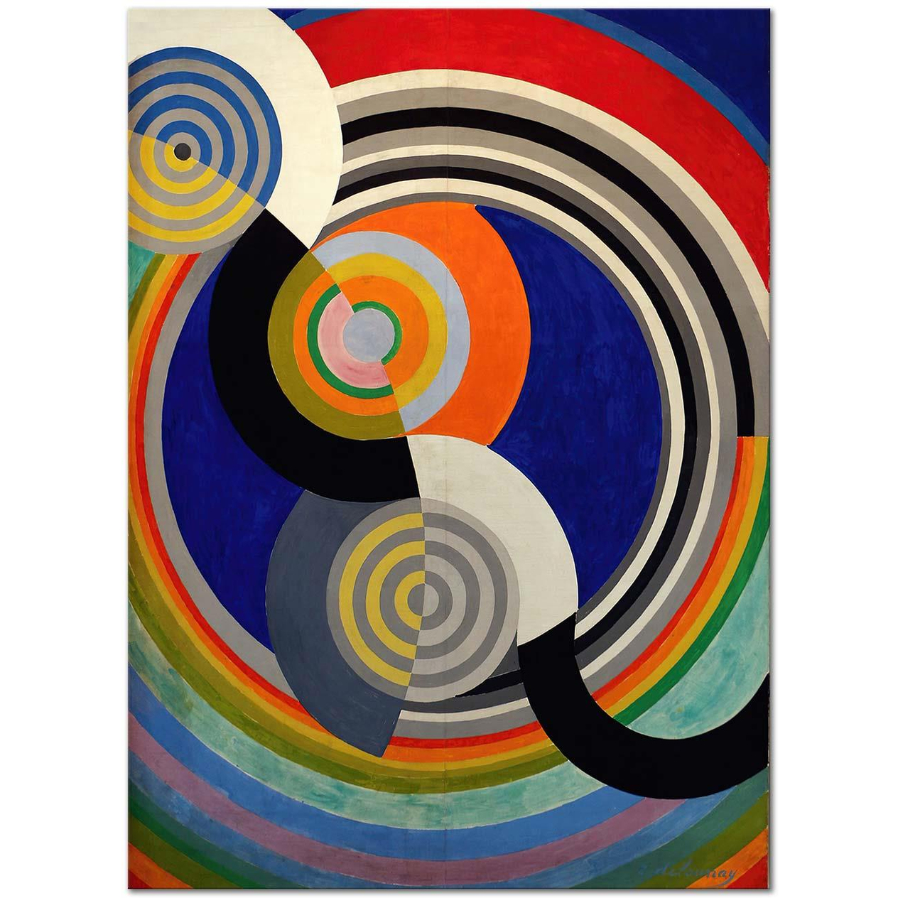 Robert Delaunay Rythme No 2 Art Print