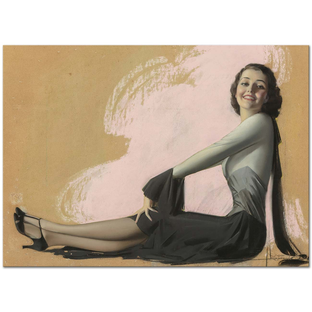 Rolf Armstrong Hello Art Print
