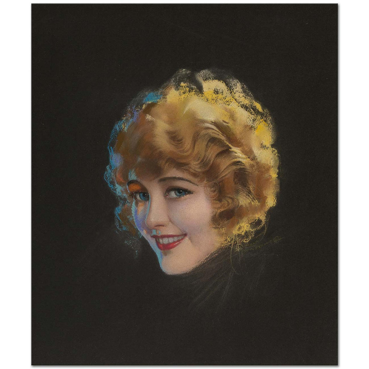 Rolf Armstrong Portrait of Pearl White Art Print