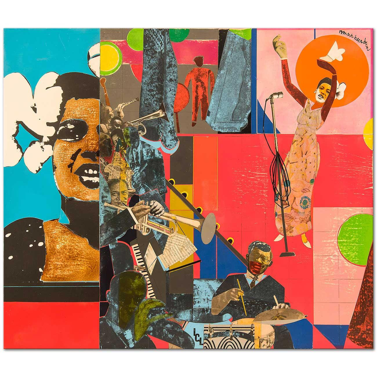 Billie Holiday by Romare Bearden