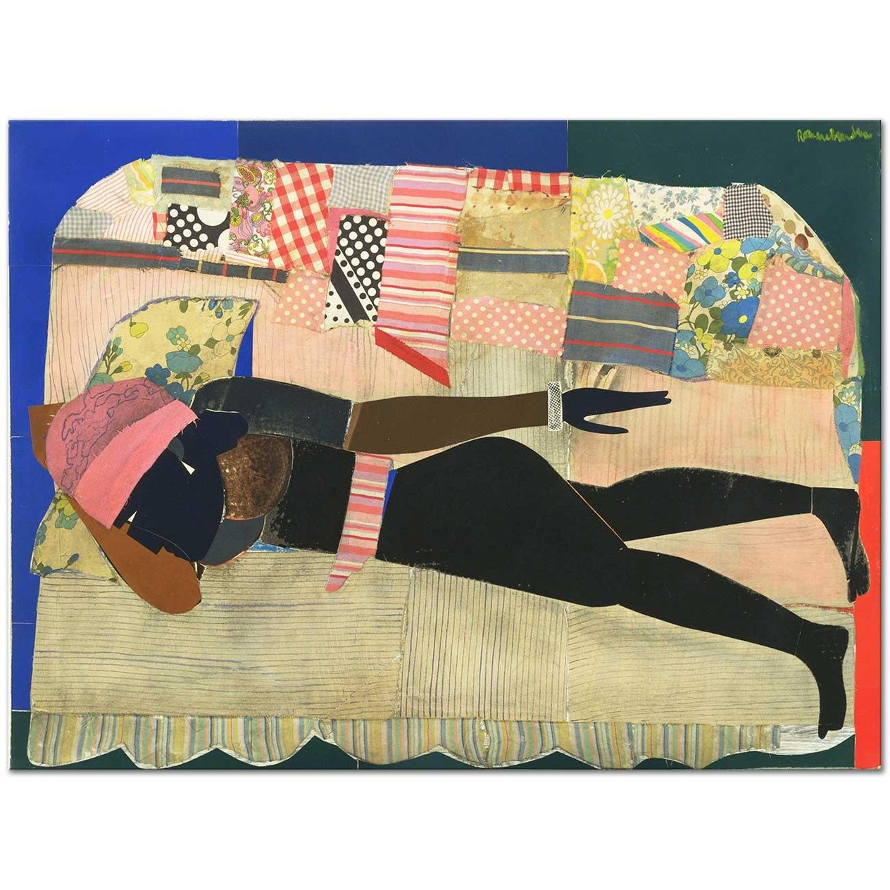 Romare Bearden Yama Kanvas Tablo