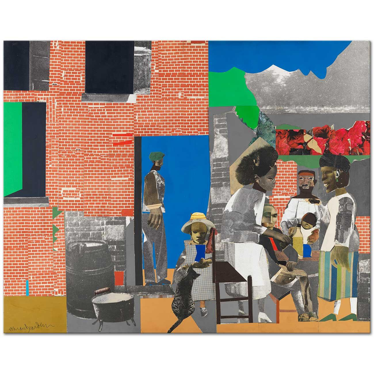 Romare Bearden Sunday After Sermon Art Print