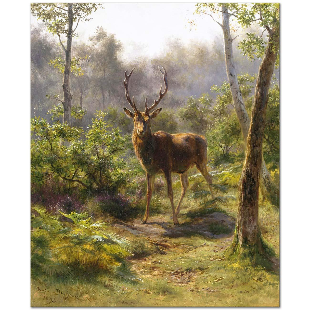 Rosa Bonheur Geyik Kanvas Tablo