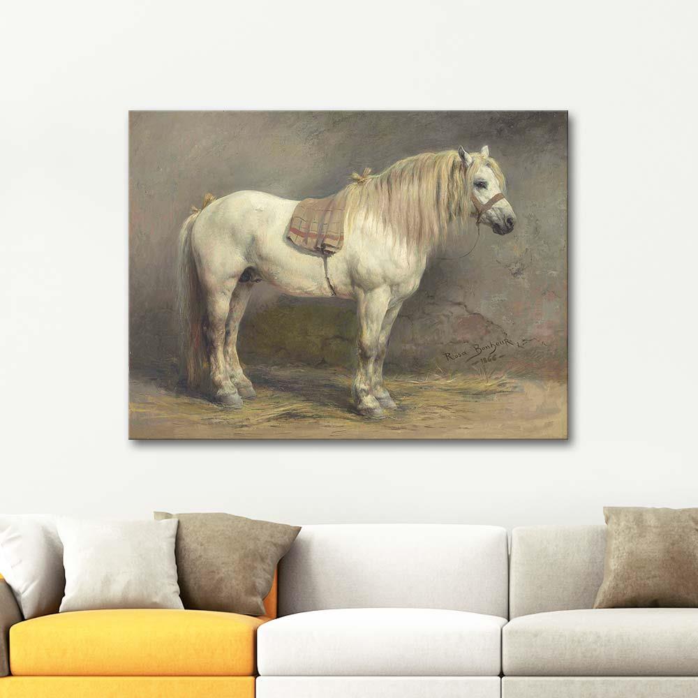 Rosa Bonheur A White Horse Art Print