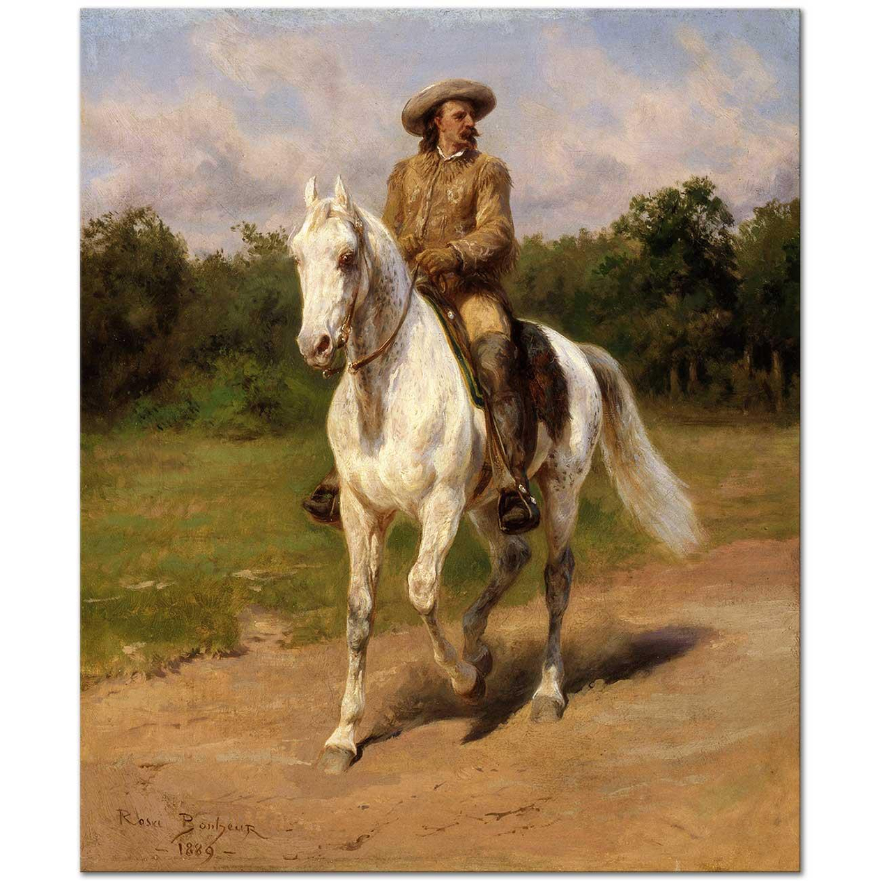 Rosa Bonheur William F Cody Art Print