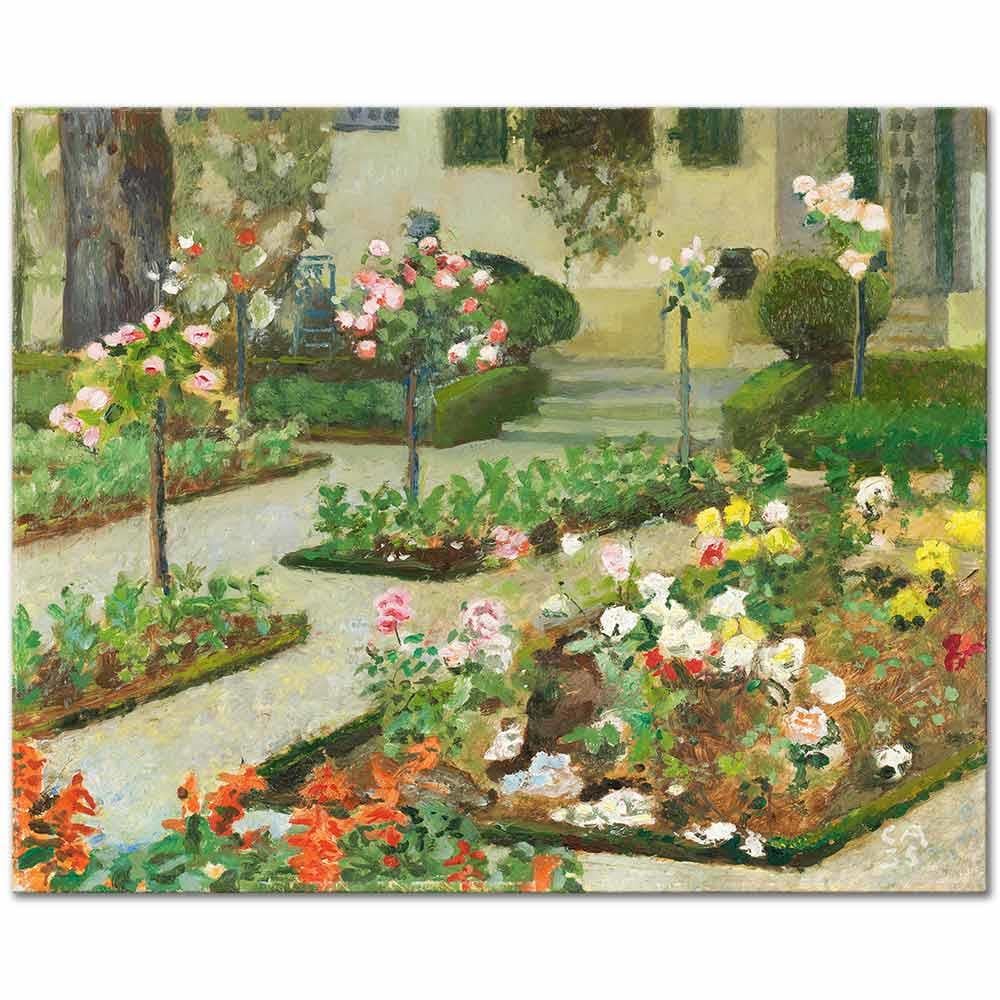 Cuno Amiet Gül Bahçesi Kanvas Tablo