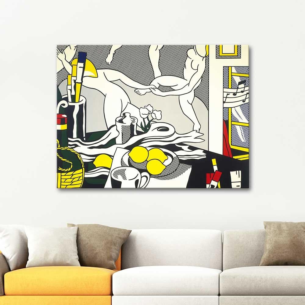 Roy Lichtenstein Sanatçının Stüdyosu Kanvas Tablo