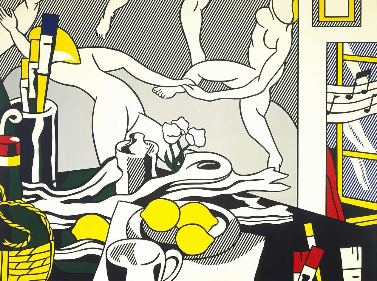 Roy Lichtenstein Sanatçının Stüdyosu Kanvas Tablo