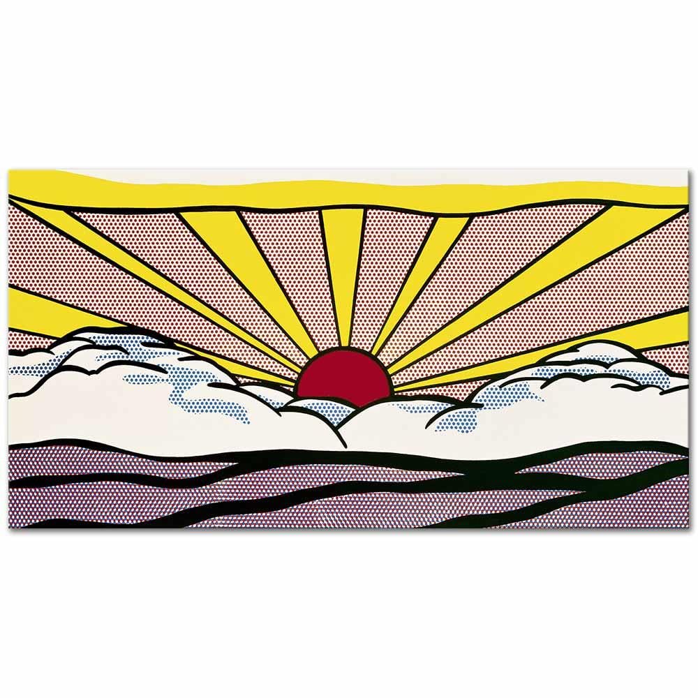 Roy Lichtenstein Gündoğumu Kanvas Tablo