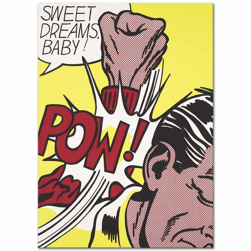 Roy Lichtenstein İyi Rüyalar Bebek Kanvas Tablo