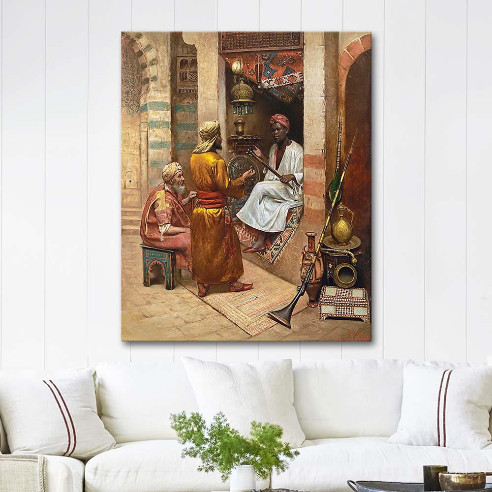Rudolf Weisse Market Place Cairo Art Print