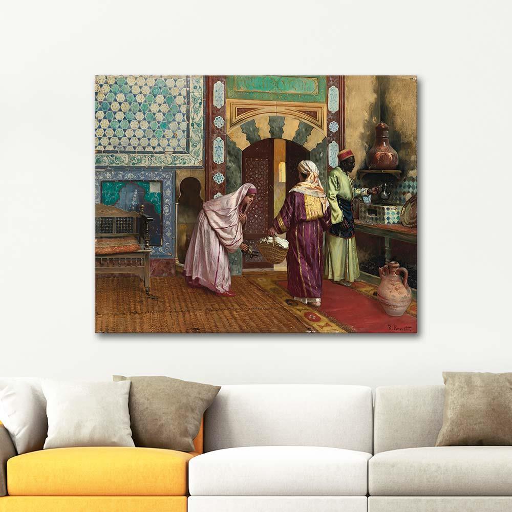 Rudolph Ernst Leaving The Hammam Art Print