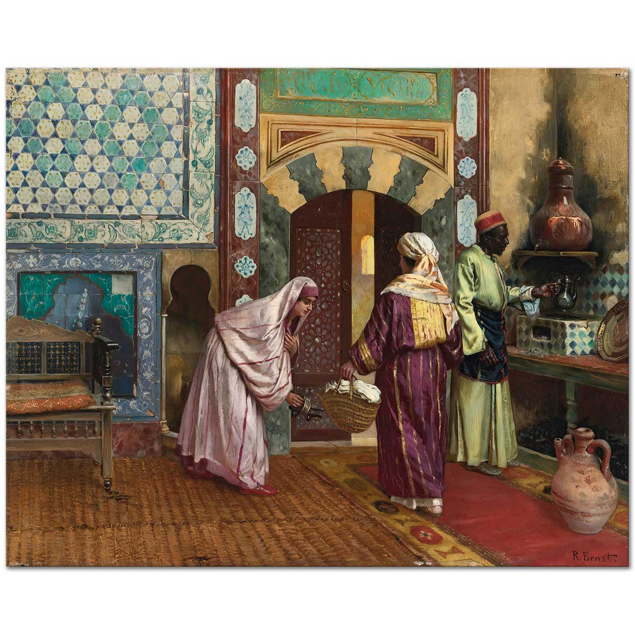 Rudolph Ernst Hamam Kanvas Tablo
