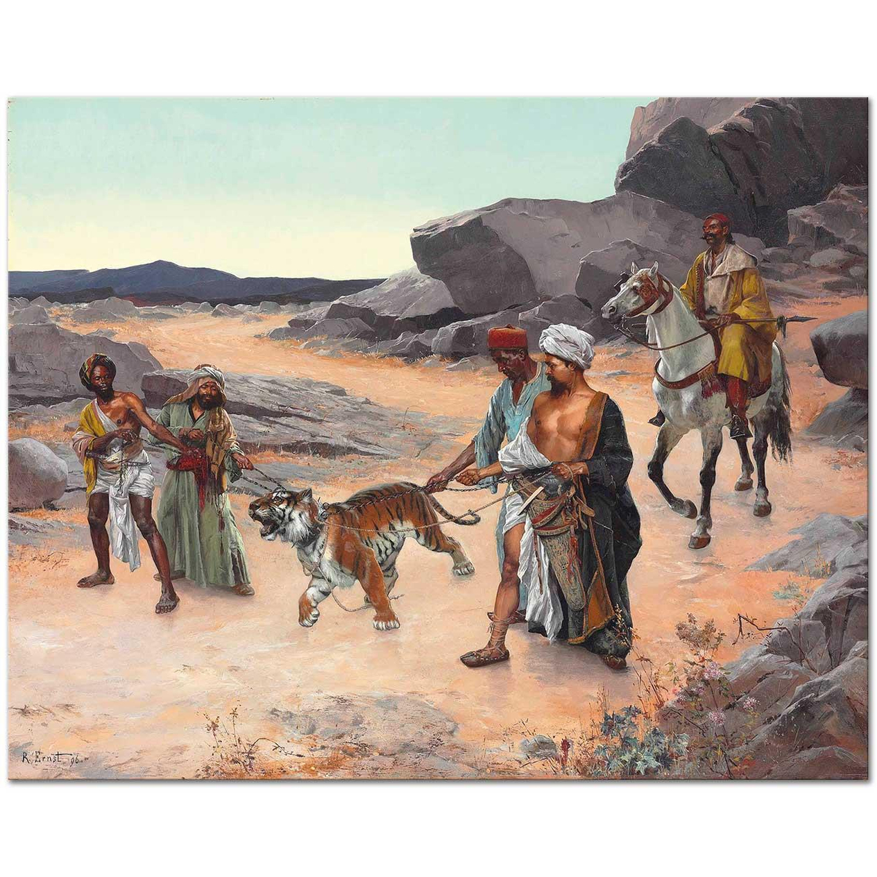 Rudolph Ernst Kaplan Avı Kanvas Tablo