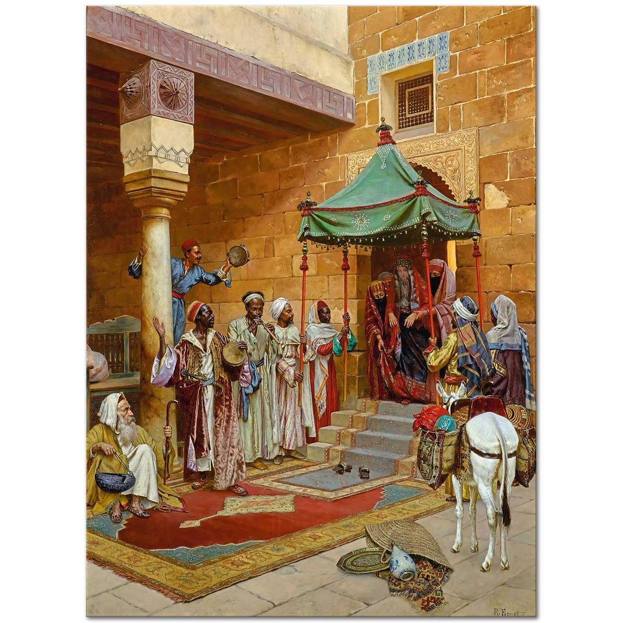 Rudolph Ernst Gelin Uğurlaması Kanvas Tablo