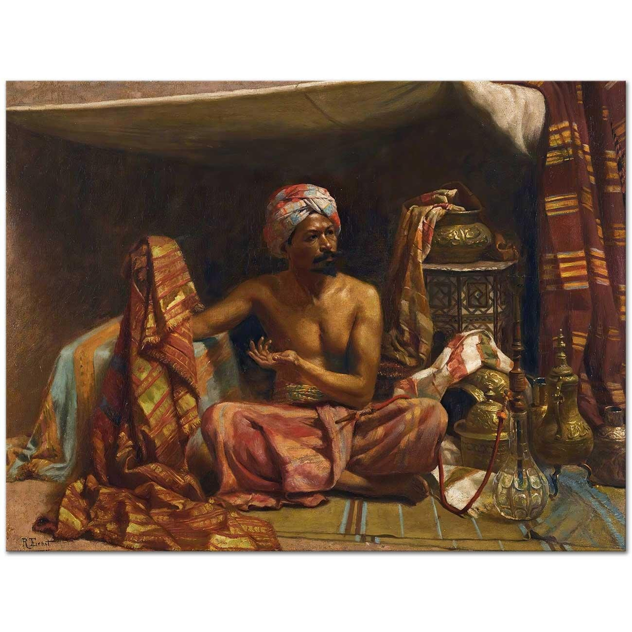 Rudolph Ernst Kilim Satıcısı Kanvas Tablo