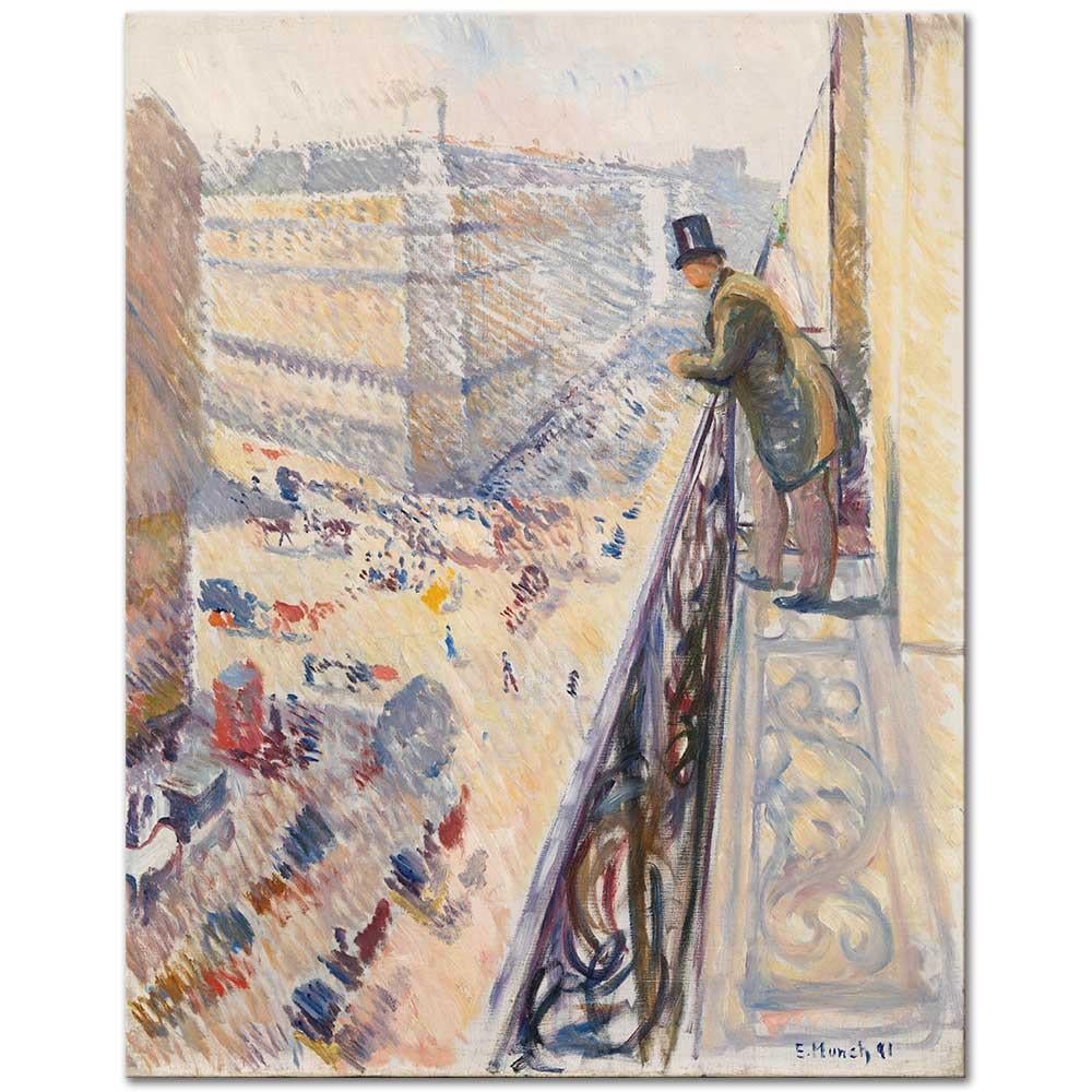 Edvard Munch Lafayette Bulvarı Kanvas Tablo