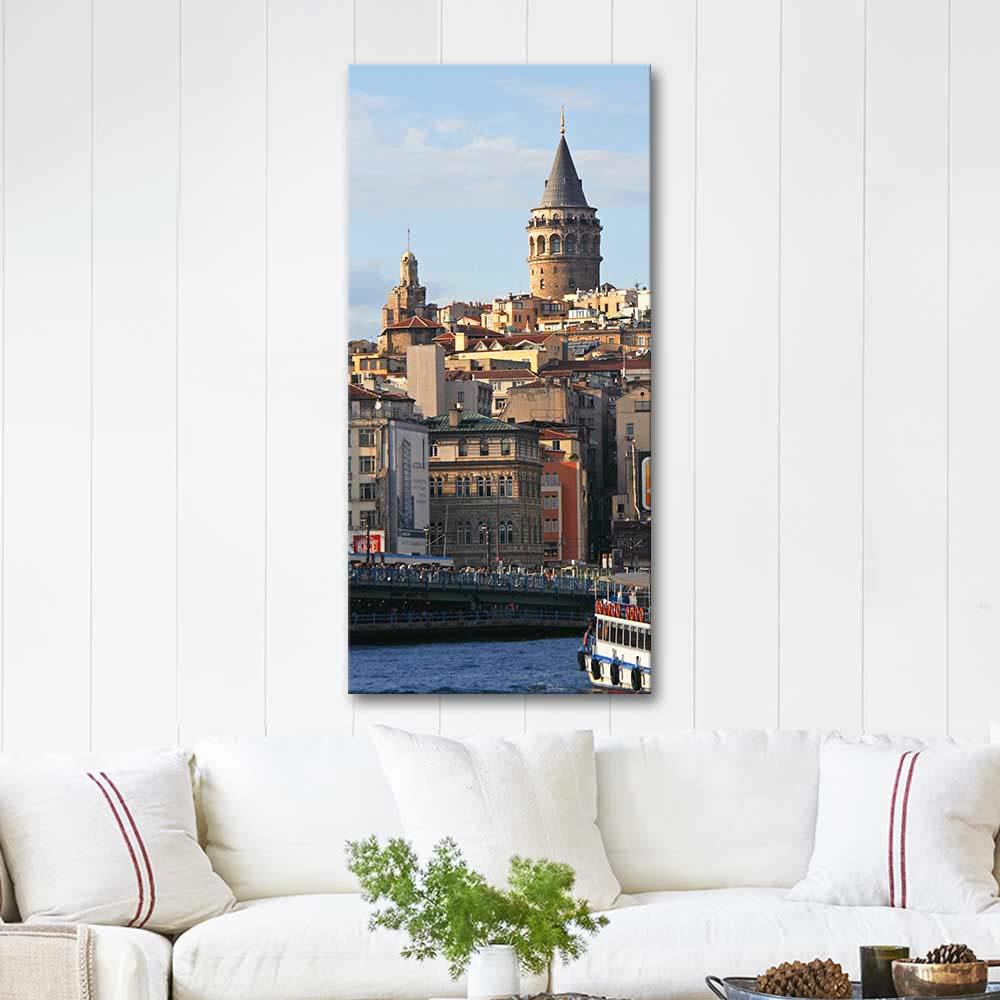 Sabahattin Kayis View to Galata Tower Art Print