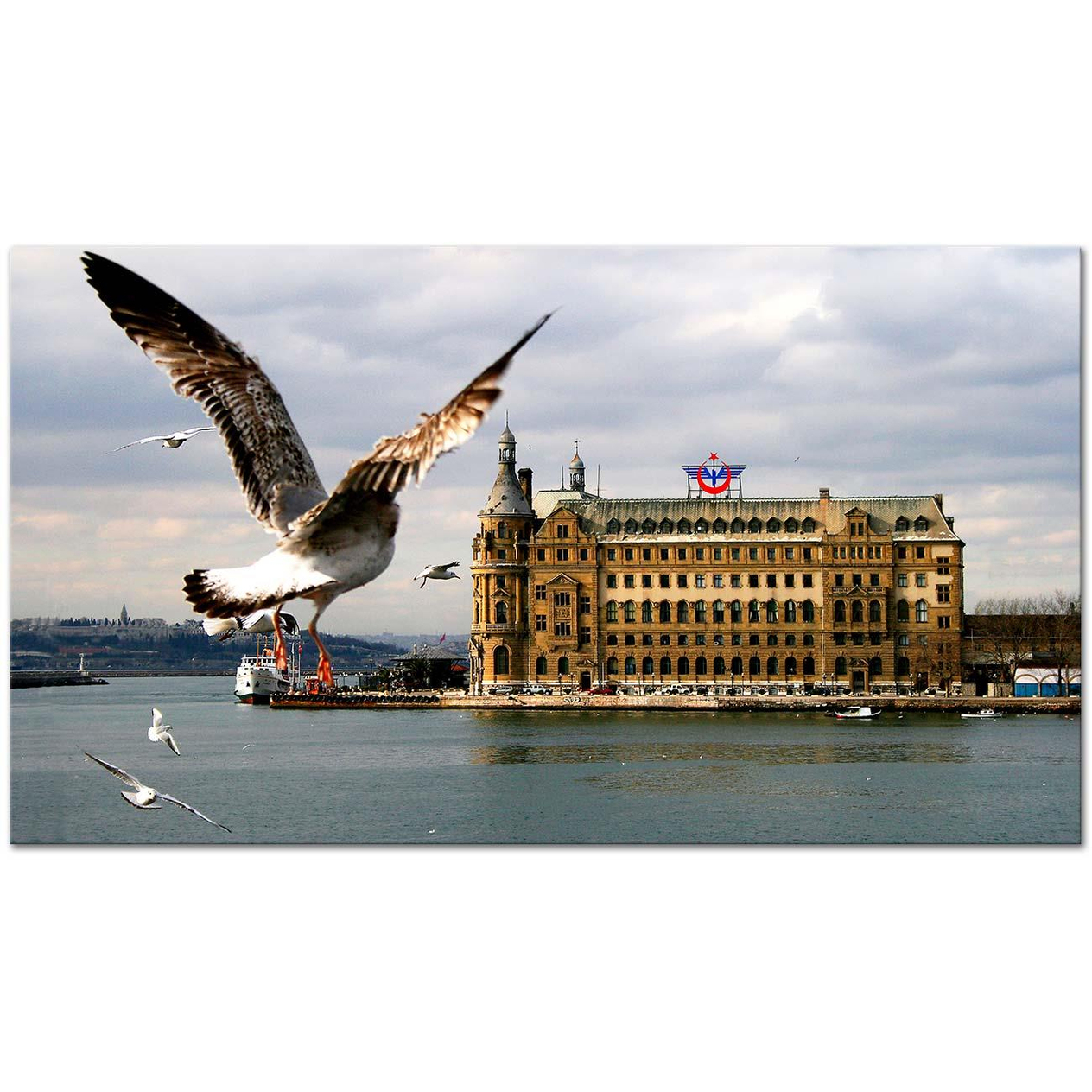 Sabahattin Kayış Haydarpaşa Garı Kanvas Tablo
