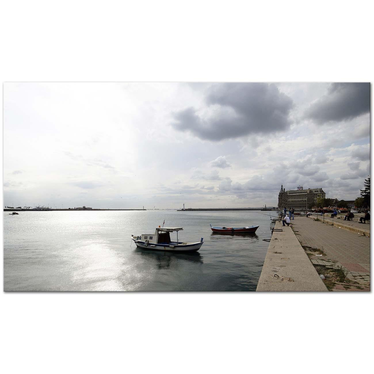 Sabahattin Kayış Haydarpaşa'ya Bakış Kanvas Tablo