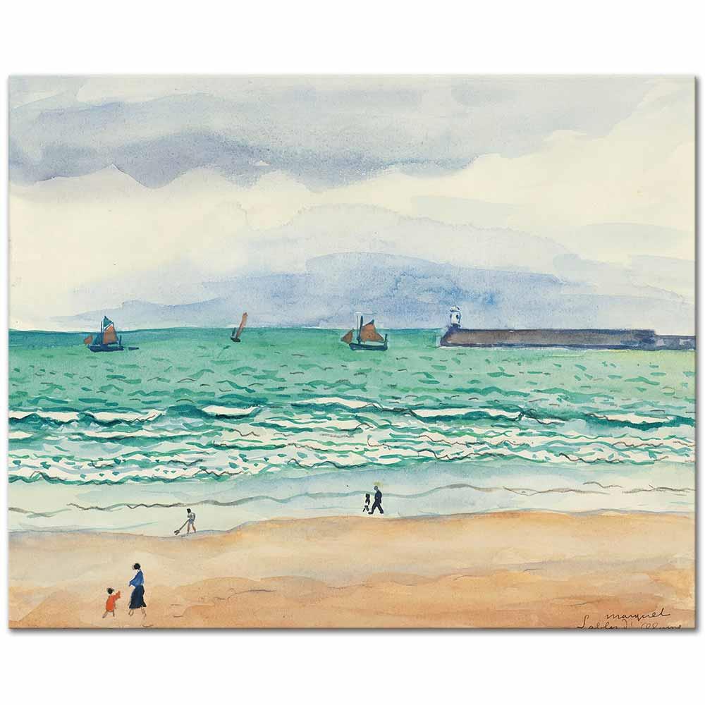 Albert Marquet Sables D'olonne Kanvas Tablo