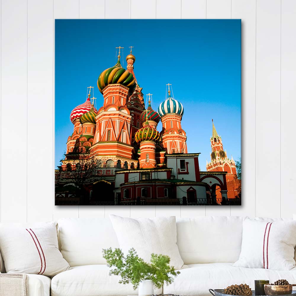 Saint Basil's Katedrali Moskova Kanvas Tablo