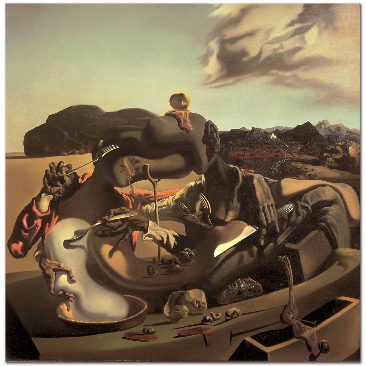 Salvador Dali Sonbahar Yamyamlığı Kanvas Tablo