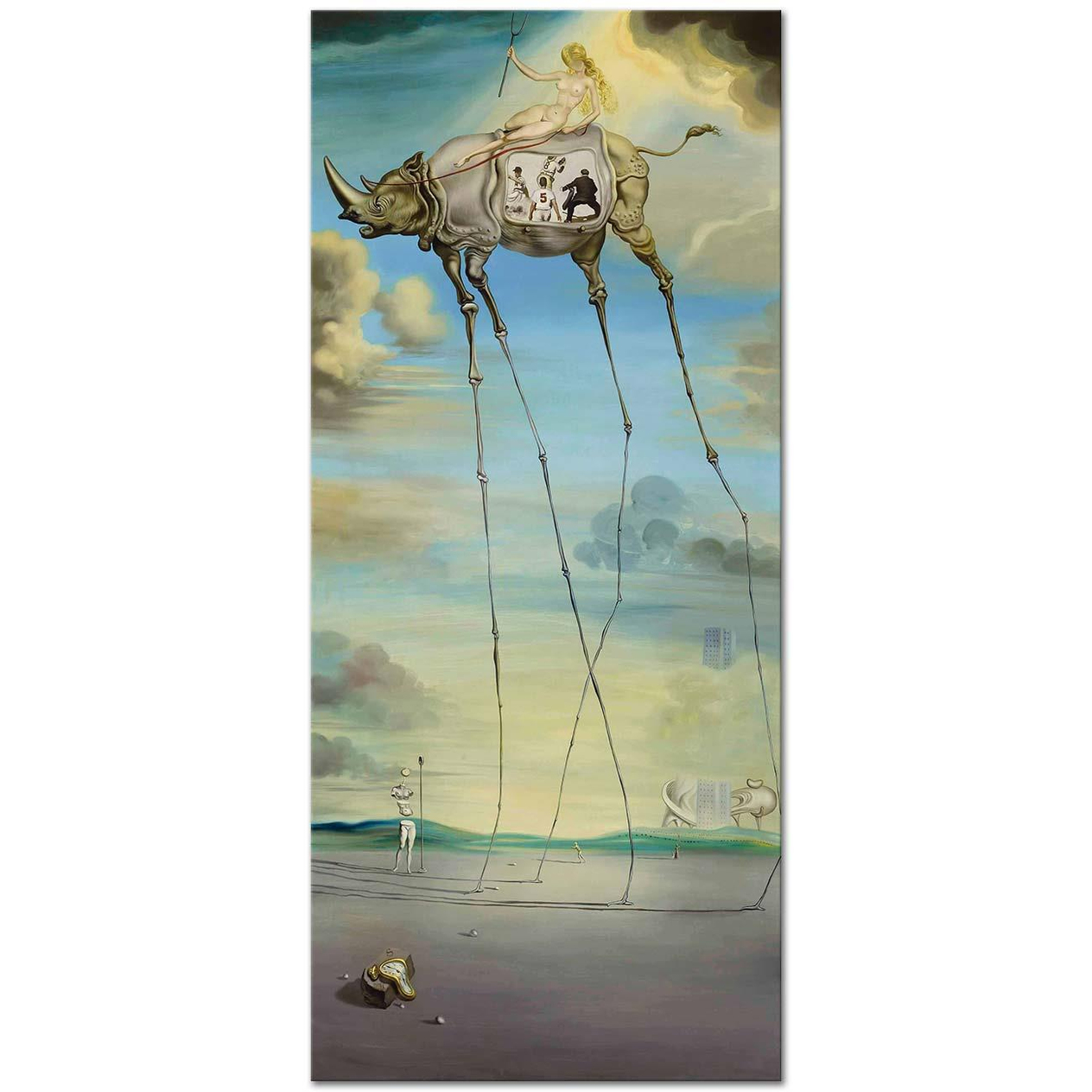Salvador Dali Göksel Sürüş Kanvas Tablo