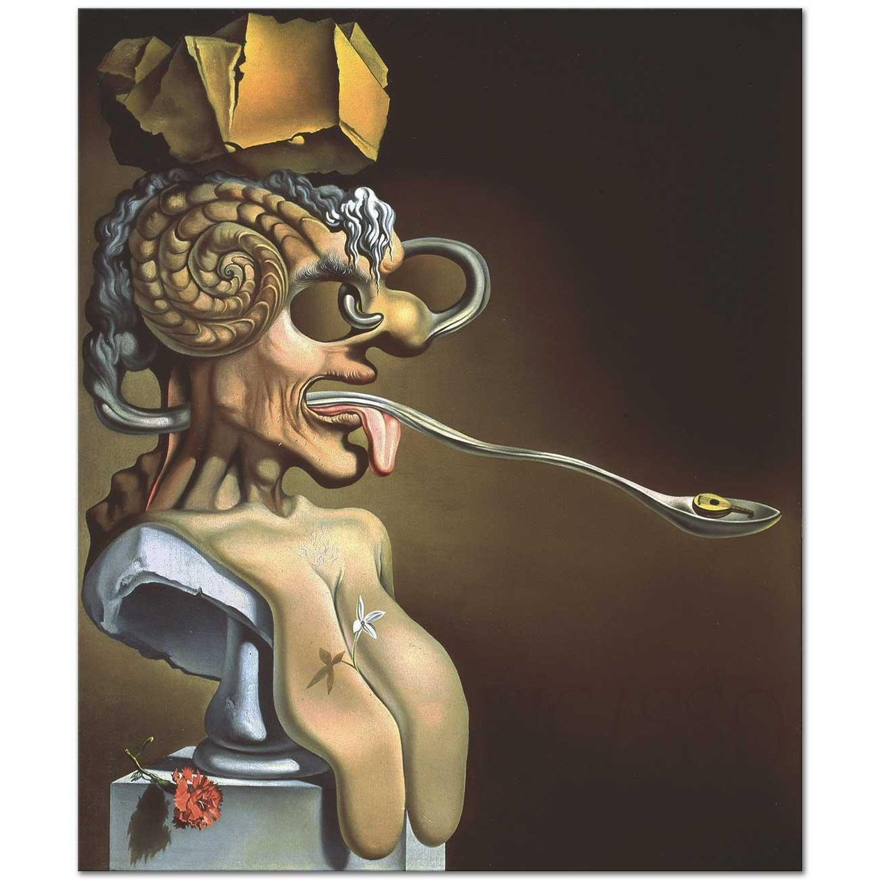 Salvador Dali Picasso Portresi Kanvas Tablo