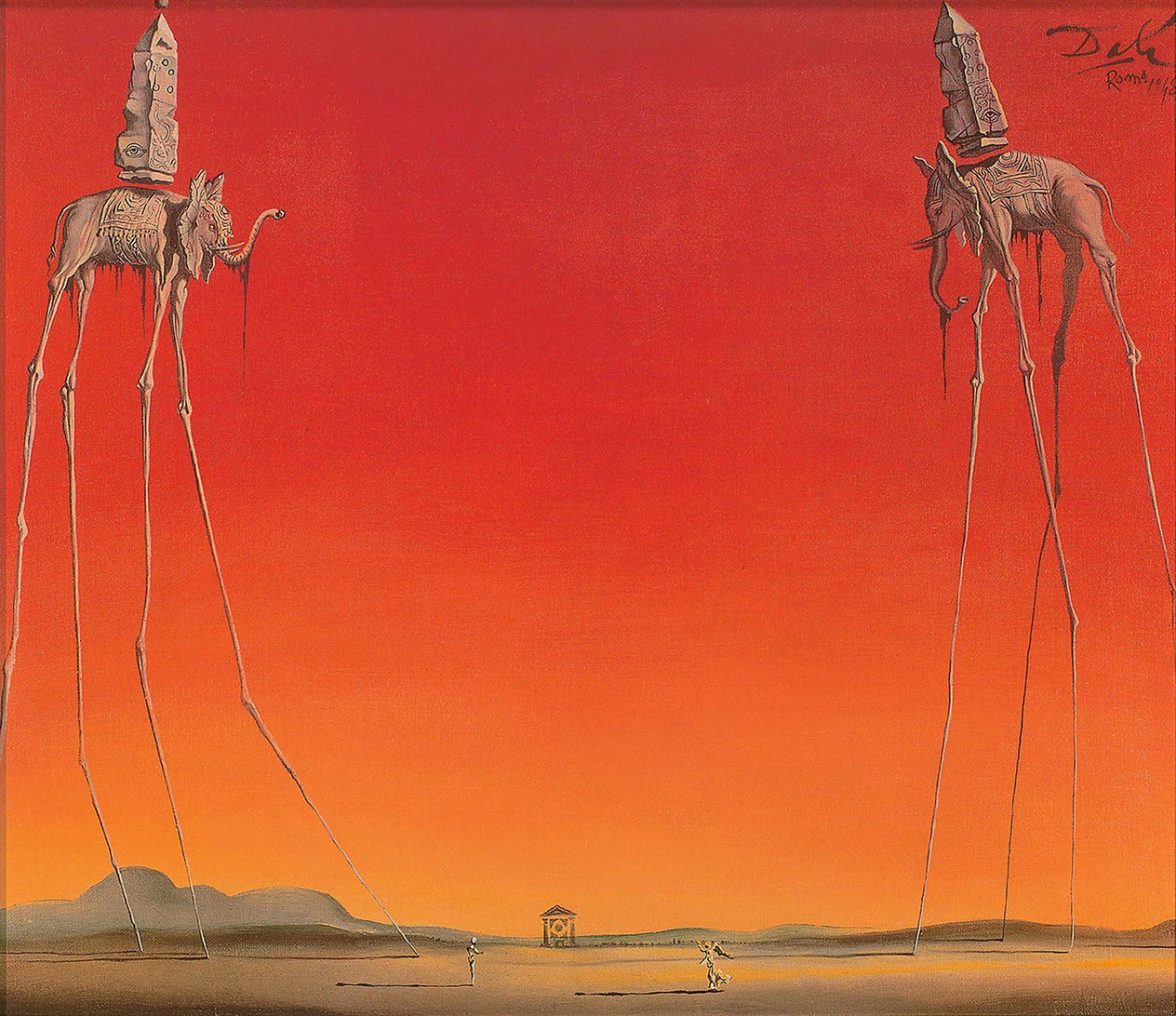 Salvador Dali The Elephants Art Print