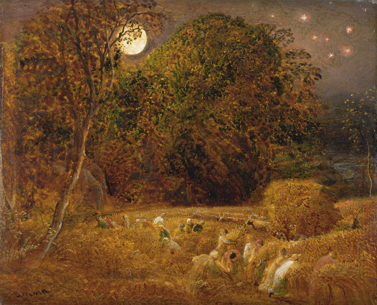 Samuel Palmer The Harvest Moon Art Print