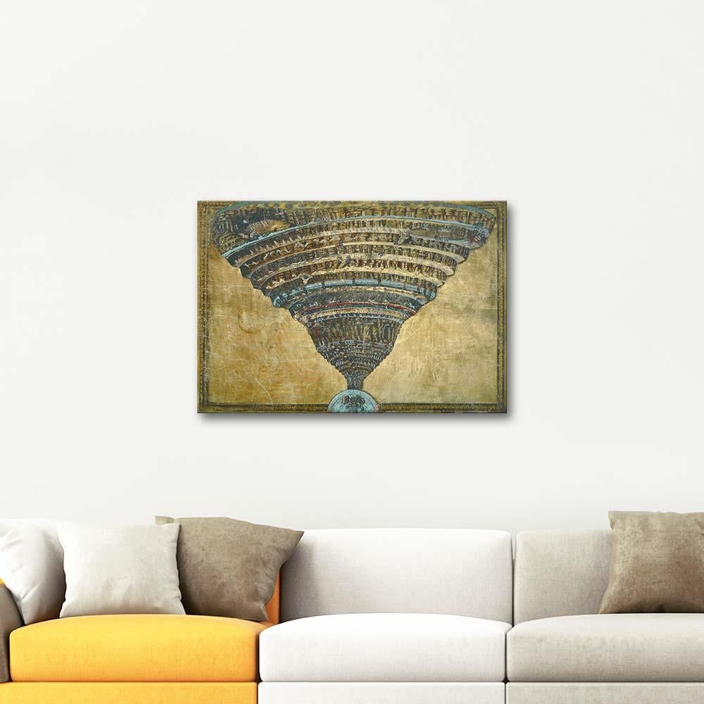 Sandro Botticelli The Abyss of Hell The Divine Comedy Art Print