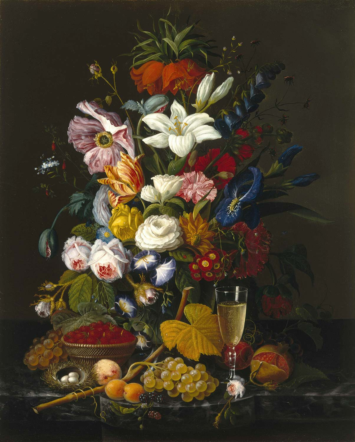 Severin Roesen Victorian Bouquet Art Print